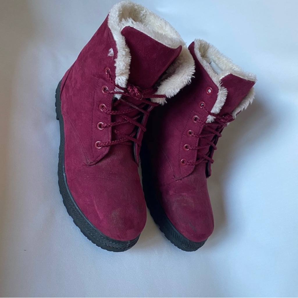 Sql Maroon Winter Boots